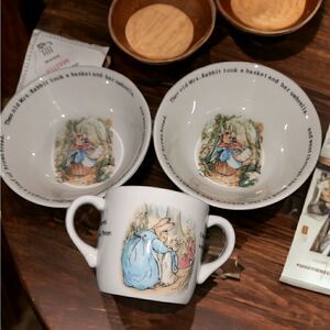 Peter Rabbit Bowls and Cup Set